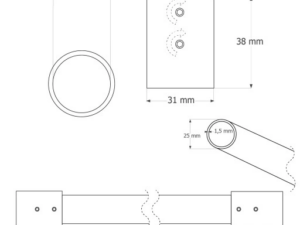 Ümar riidepuutoru SMART Ø25mm, L1480mm